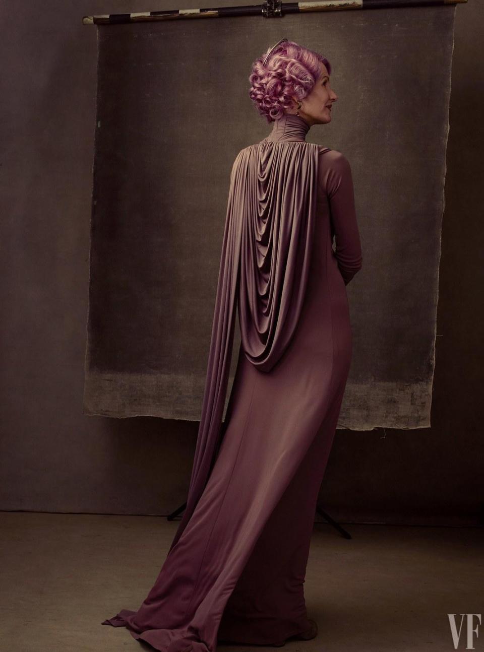 Laura Dern poses as Vice Admiral Holdo for Vanity Fair (Vanity Fair)