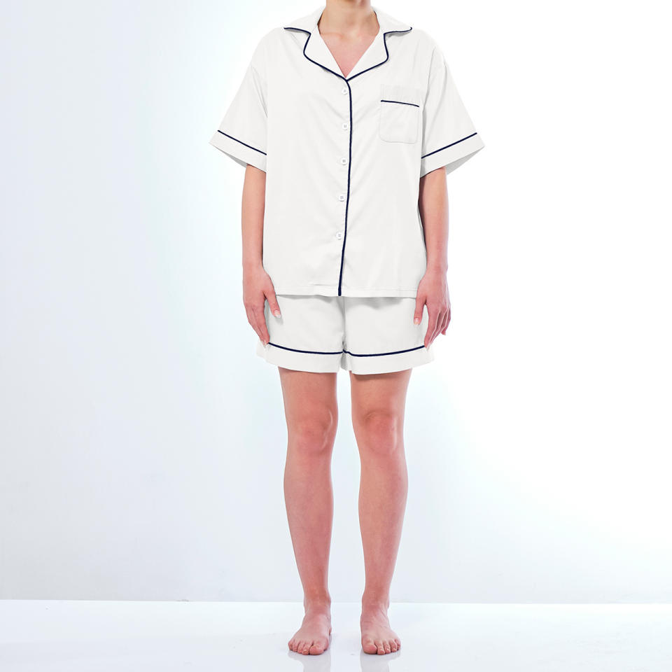 Alessia Bamboo Cotton Women’s Pyjama Short Set, $119.99