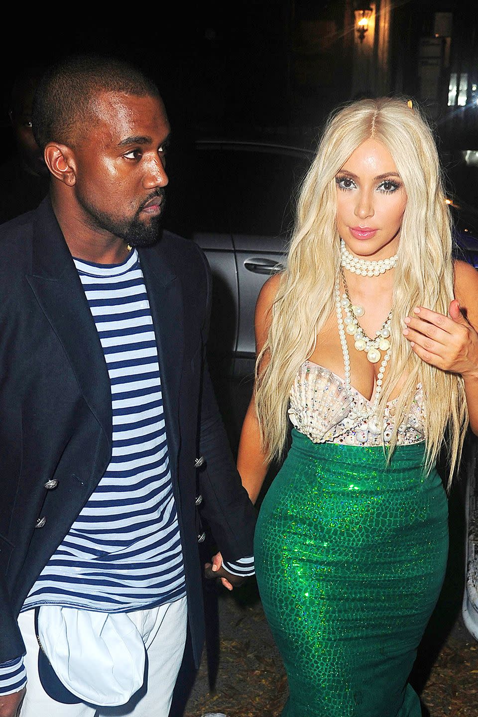 Kanye West and Kim Kardashian - Sea Captain and Mermaid