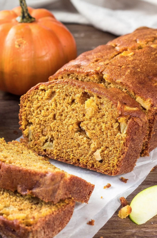 <p>Yellow Bliss Road</p><p>This pumpkin-apple bread has all of those favorite warm fall flavors you love in the cool fall and winter months. Ridiculously moist and tender, this pumpkin bread makes an excellent breakfast, snack or even gift idea for fall! </p><p><strong>Get the recipe: <em><a href="https://www.yellowblissroad.com/pumpkin-apple-bread/" rel="nofollow noopener" target="_blank" data-ylk="slk:Pumpkin-Apple Bread;elm:context_link;itc:0;sec:content-canvas" class="link ">Pumpkin-Apple Bread</a></em></strong></p>