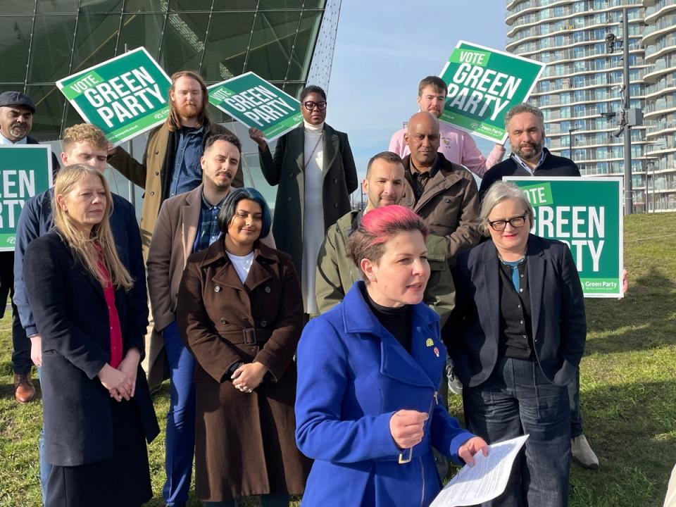 Zoë Garbett was revealed as the Green Party candidate for the London 2024 mayoral election on Friday morning (Noah Vickers/ Local Democracy Reporting Service)