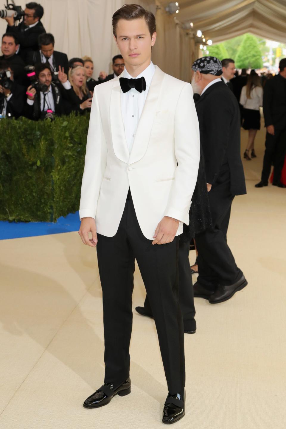 Ansel Elgort in Tom Ford