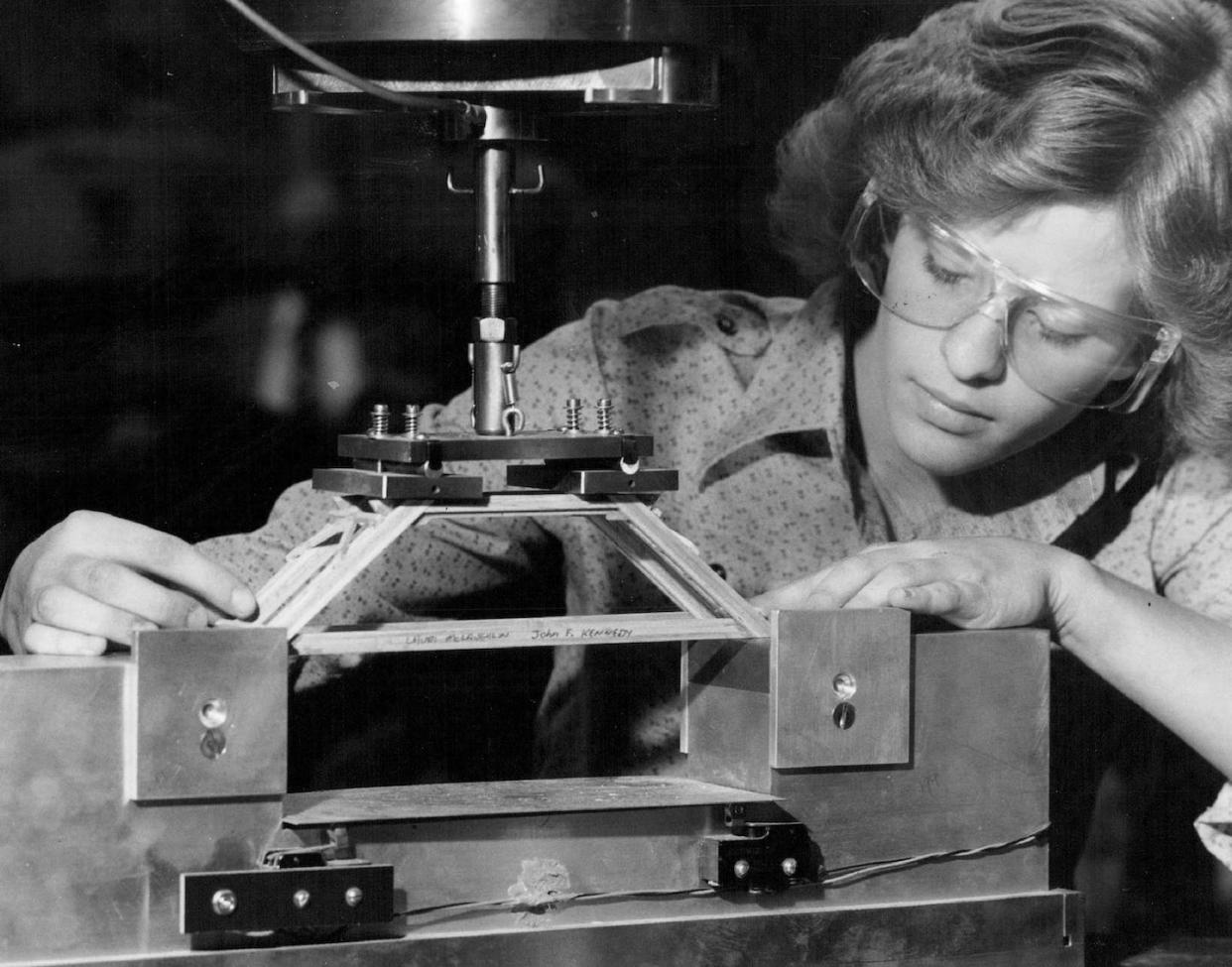 Women who got their start in the male-dominated profession 40 years ago have advice for today's newcomers in STEM. <a href="https://www.gettyimages.com/detail/news-photo/kennedy-senior-wins-bridge-building-contest-lauri-news-photo/838551930" rel="nofollow noopener" target="_blank" data-ylk="slk:Contributor/Denver Post via Getty Images;elm:context_link;itc:0;sec:content-canvas" class="link ">Contributor/Denver Post via Getty Images</a>