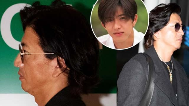 46歲木村被拍得近照，側面睇其下巴幾乎已經消失。