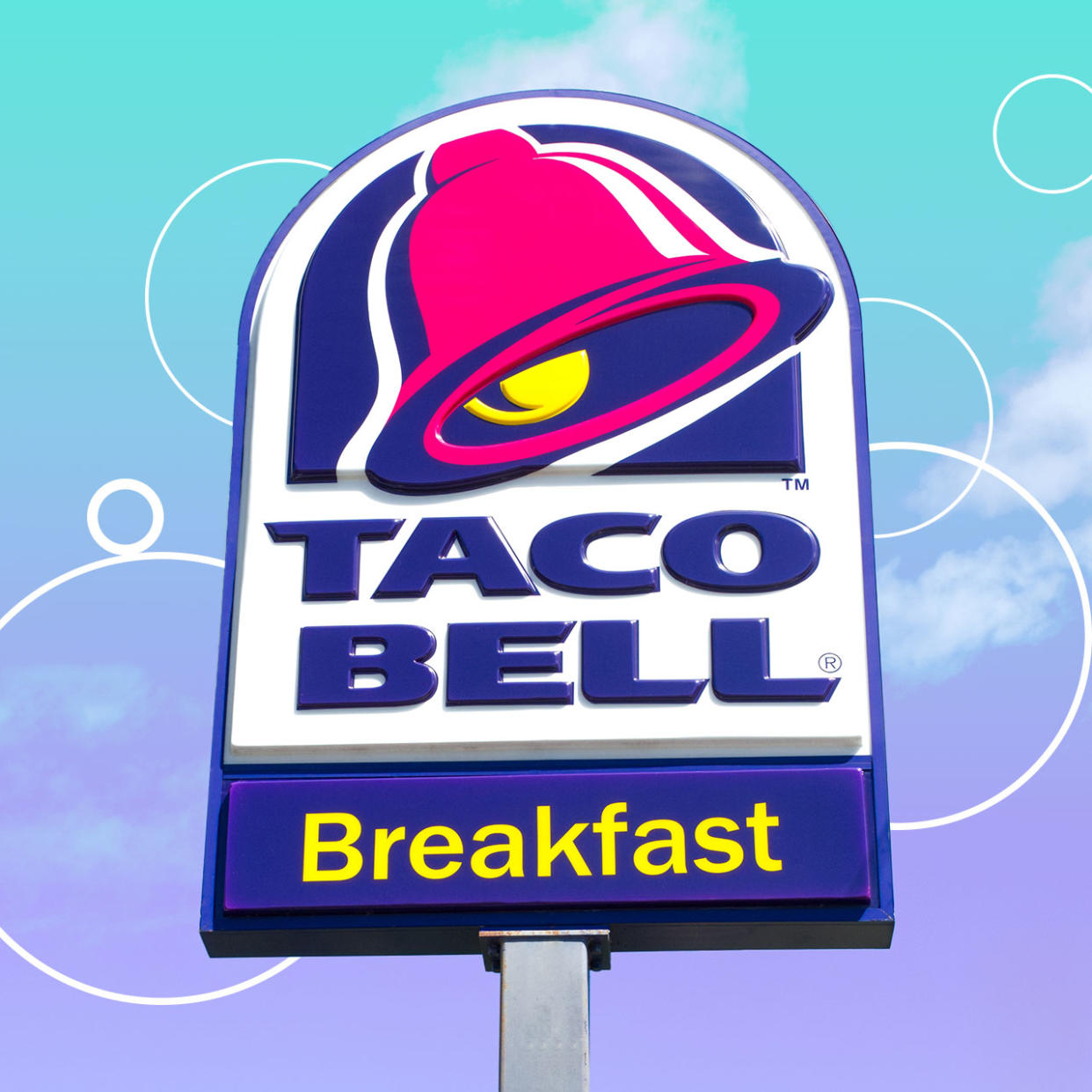 taco bell breakfast sign
