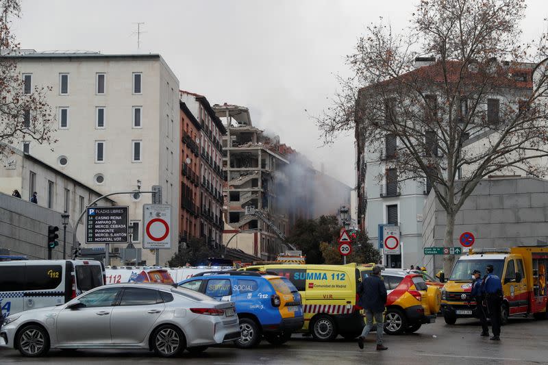 Explosion in Madrid downtown