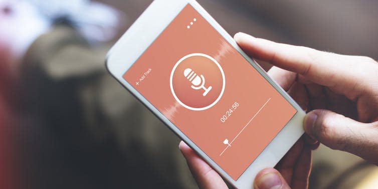 <span class="caption">Radio shows and podcasts can now be live-streamed onto smart phones and tablets.</span> <span class="attribution"><a class="link " href="https://www.shutterstock.com/image-photo/microphone-audio-podcast-broadcast-media-graphic-490918315?src=772HCAqewT0WrXvzY5s3fg-1-25" rel="nofollow noopener" target="_blank" data-ylk="slk:Shutterstock/Rawpixel.com;elm:context_link;itc:0;sec:content-canvas">Shutterstock/Rawpixel.com</a></span>