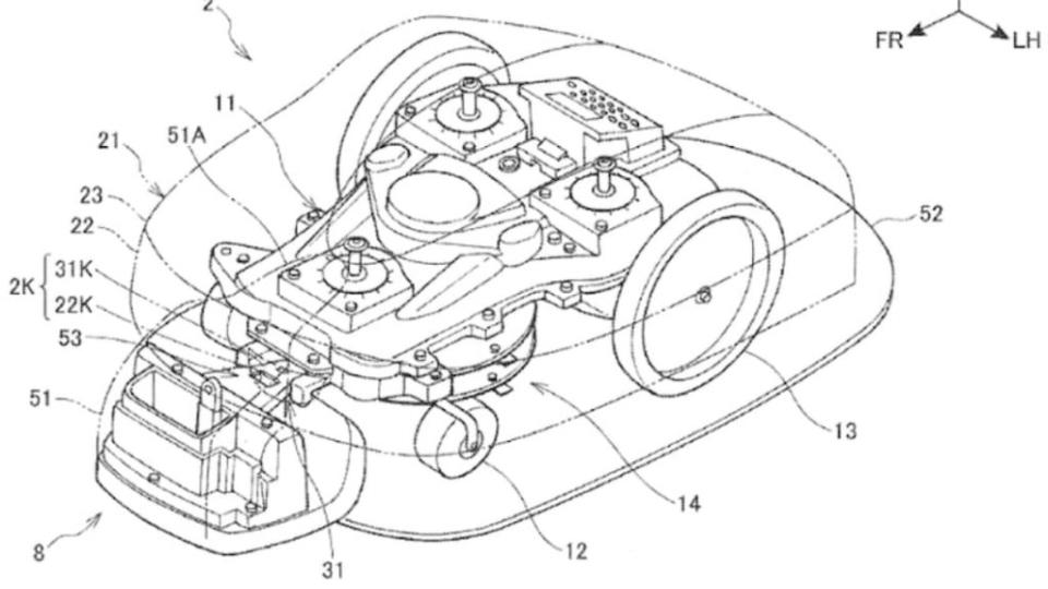 最新的專利是有讓割草機有自動駕駛能力，並且會自行前往充電。（圖片來源/ Honda）