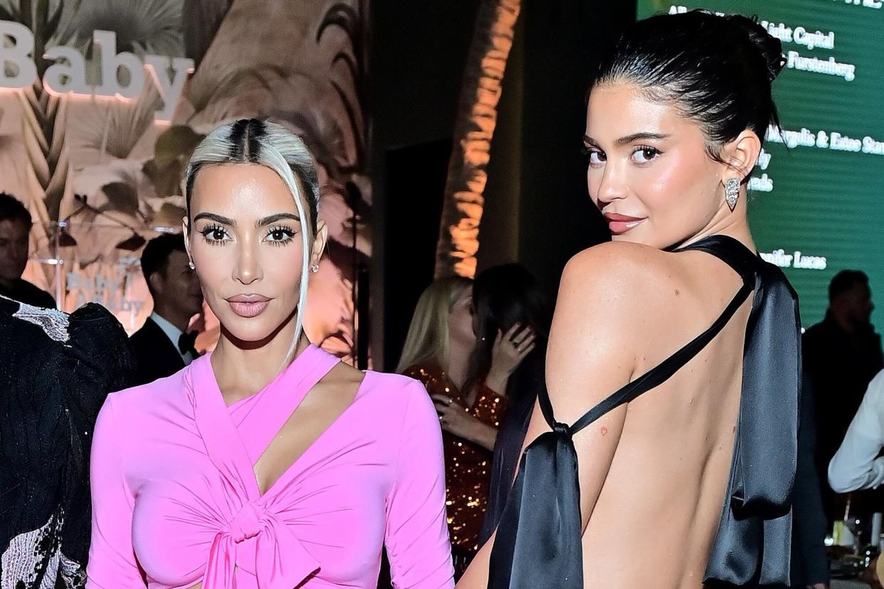 Kris Jenner, honoree Kim Kardashian and Kylie Jenner attend the 2022 Baby2Baby Gala presented by Paul Mitchell at Pacific Design Center on November 12, 2022 in West Hollywood, California.