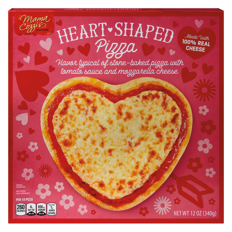Mama Cozzi's Pizza Kitchen Heart-Shaped Pizza<p>Aldi</p>