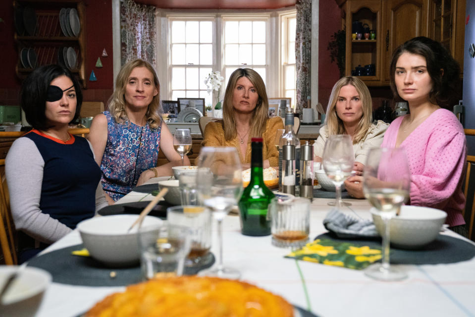 Sarah Greene, Anne-Marie Duff, Sharon Horgan, Eva Birthistle and Becka Eve Hewson star in the AppleTV+ limited series ‘Bad Sisters.’