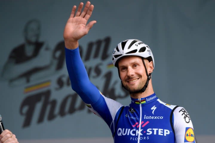 <span class="article__caption">Tom Boonen, who retired in 2017, is the subject of a new bronze statue.</span> (Photo: Photo by YJ/Getty Images)
