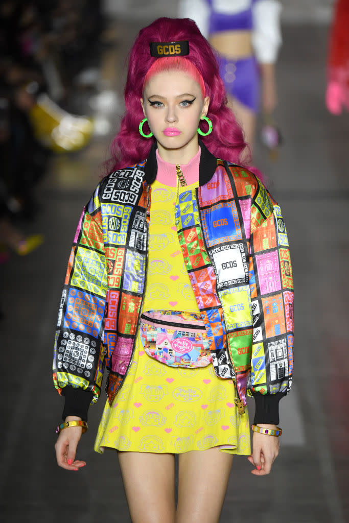 GCDS fall 2019 fashion show, Polly Pocket, 90s, runway