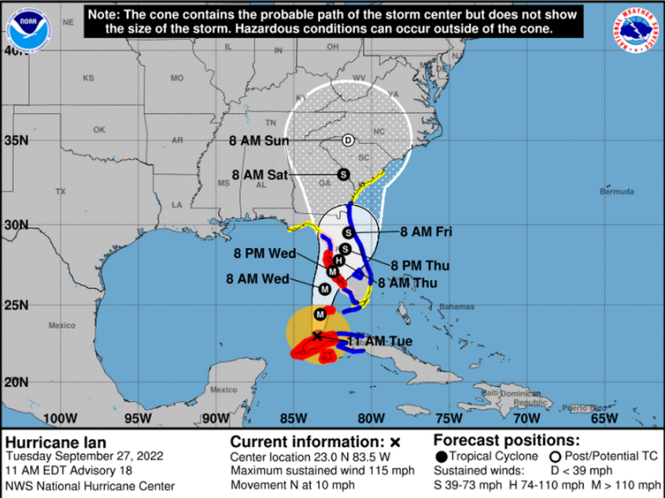 Forecasters are watching Hurricane Ian.