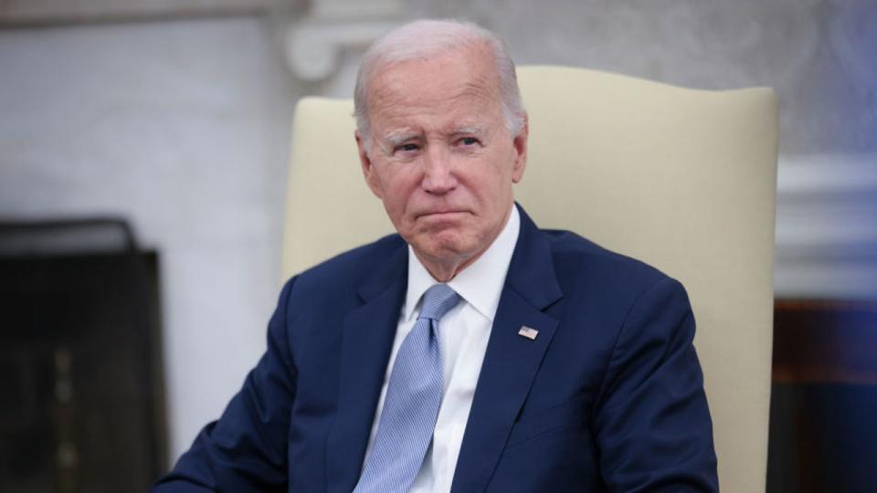 <div>President Joe Biden speaks while meeting with President Rodrigo Chaves Robles of Costa Rica in the Oval Office of the White House August 29, 2023 in Washington, DC. (Photo by Win McNamee/Getty Images)</div>