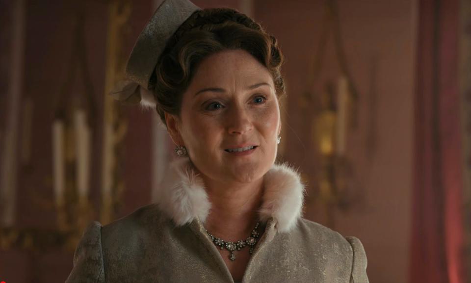 Ruth Gemmell as Violet Bridgerton on the season one finale of "Queen Charlotte: A Bridgerton Story."