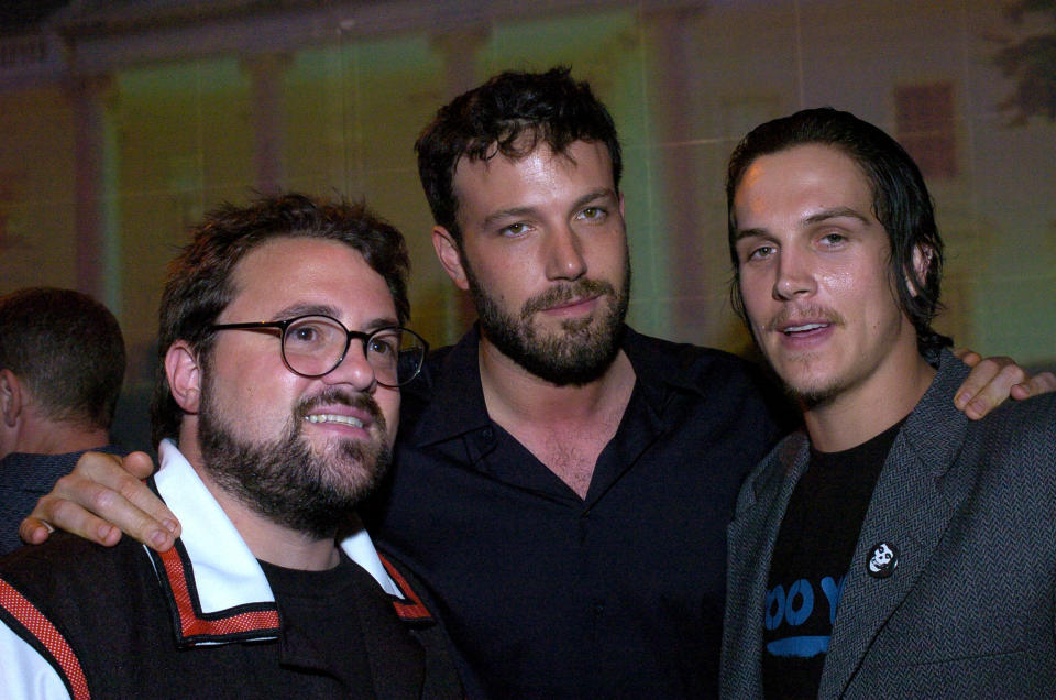 Kevin Smith, Ben Affleck and Jason Mewes  (Photo by L. Cohen/WireImage)