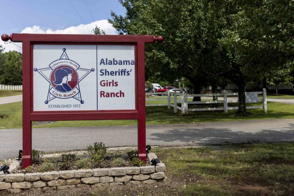 This photo taken Sunday, June 20, 2021, shows the Alabama Sheriff’s Girls Ranch in Camp Hill, Ala., which suffered a loss of life when their van was involved in a multiple vehicle accident Saturday, June 19, 2021, resulting in eight people in the van perishing. (AP Photo/Vasha Hunt)