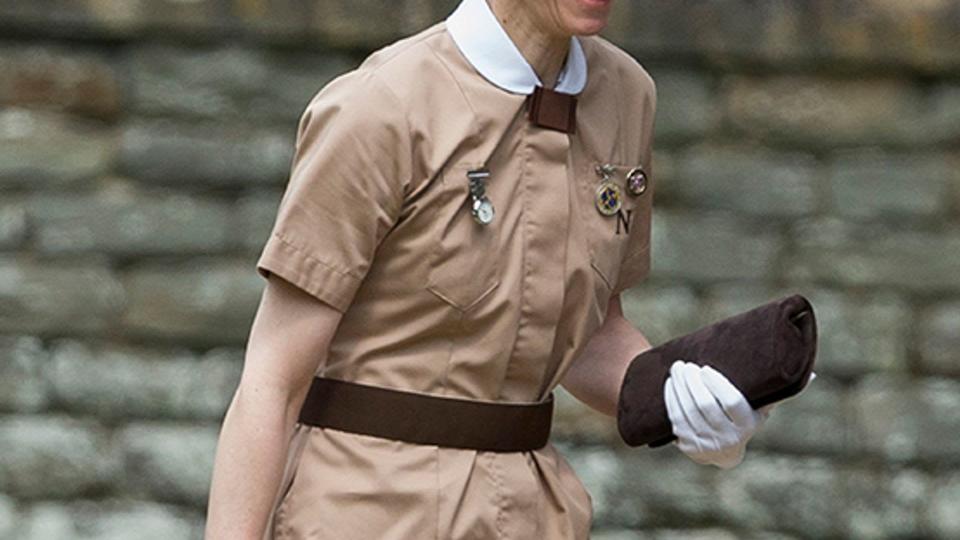 nanny maria Teresa Turrion Borrallo in her Norland Nanny uniform