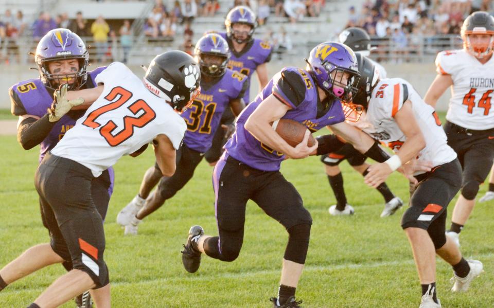 Owen Spartz and the Watertown High School football team will play on the road for a second-straight week when they visit Sioux Falls Washington on Friday. The game is scheduled for 5 p.m. at Howard Wood Field.