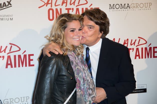 Bernard Tapie et sa fille Sophie Tapie lors de l'avant-première du film 