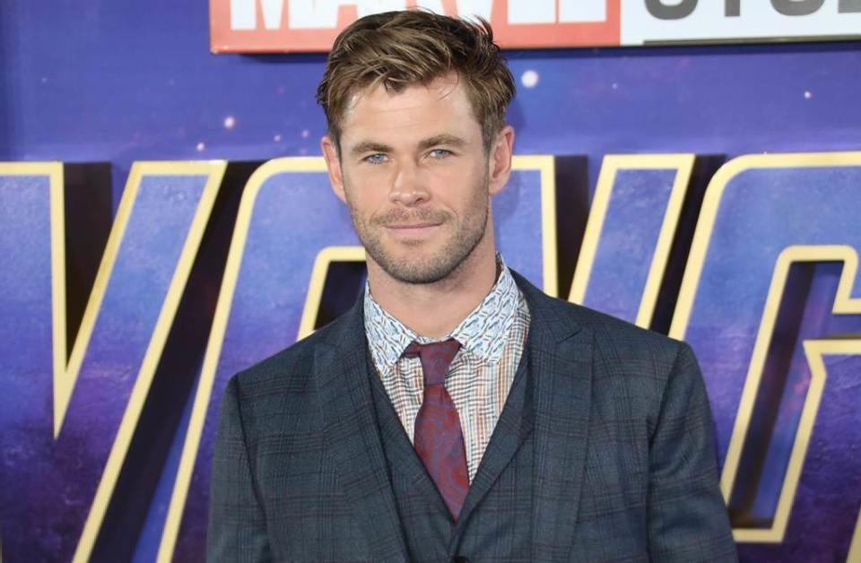 《雷神》克里斯漢斯沃（Chris Hemsworth）日前攜一家人參加首映。（圖／達志影像）