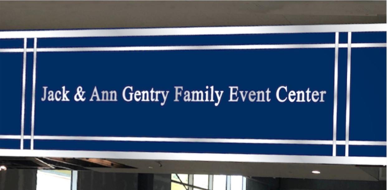 A space inside Ozarks Technical Community College's new Plaster Manufacturing Center will be named the Jack & Ann Gentry Family Event Center.