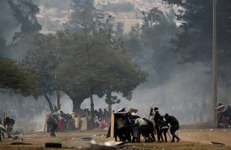 Protest against Ecuador's President Moreno's austerity measures in Quito