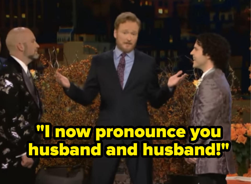 conan officiating a wedding