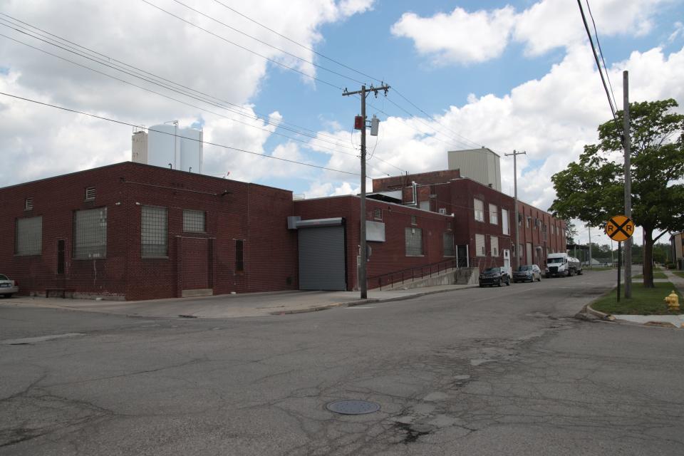 The Crimson Holdings LLC egg-processing plant in Adrian is pictured Friday.