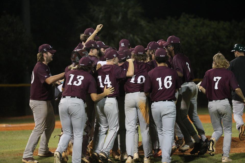 Action from the  6A District 12 baseball  championship game between Riverdale and Palmetto Ridge at Riverdale on Thursday, May 4, 2023. Riverdale won 8-1.  