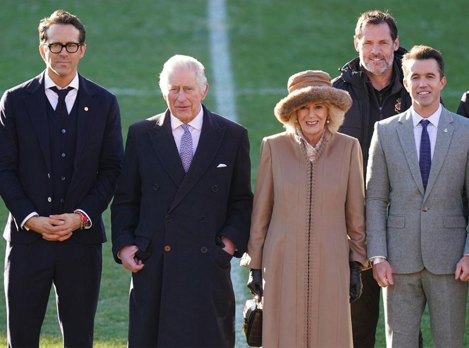 Britains King Charles III, Queen Consort, Ryan Reynolds, Rob McElhenney