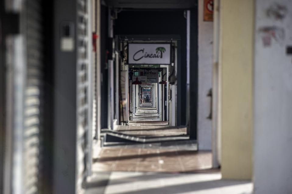 A row of shops are closed for business in Kuala Lumpur January 13, 2021. A median Malaysian company only has two months of cash flow left, the World Bank found. ― Picture by Shafwan Zaidon