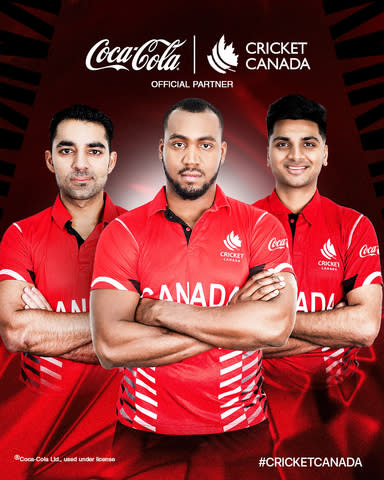 Cricket Canada and Coca-Cola Canada announced a new partnership in which Coca-Cola will become Cricket Canada's official beverage sponsor.  (Photo: Business Wire)