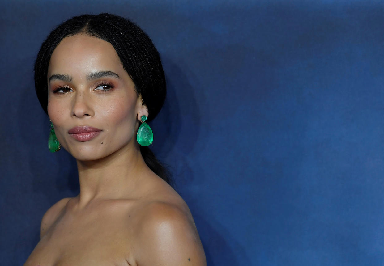 Actor Zoe Kravitz attends the British premiere of 'Fantastic Beasts: The Crimes of Grindelwald' movie in London, Britain, November 13, 2018. REUTERS/Toby Melville