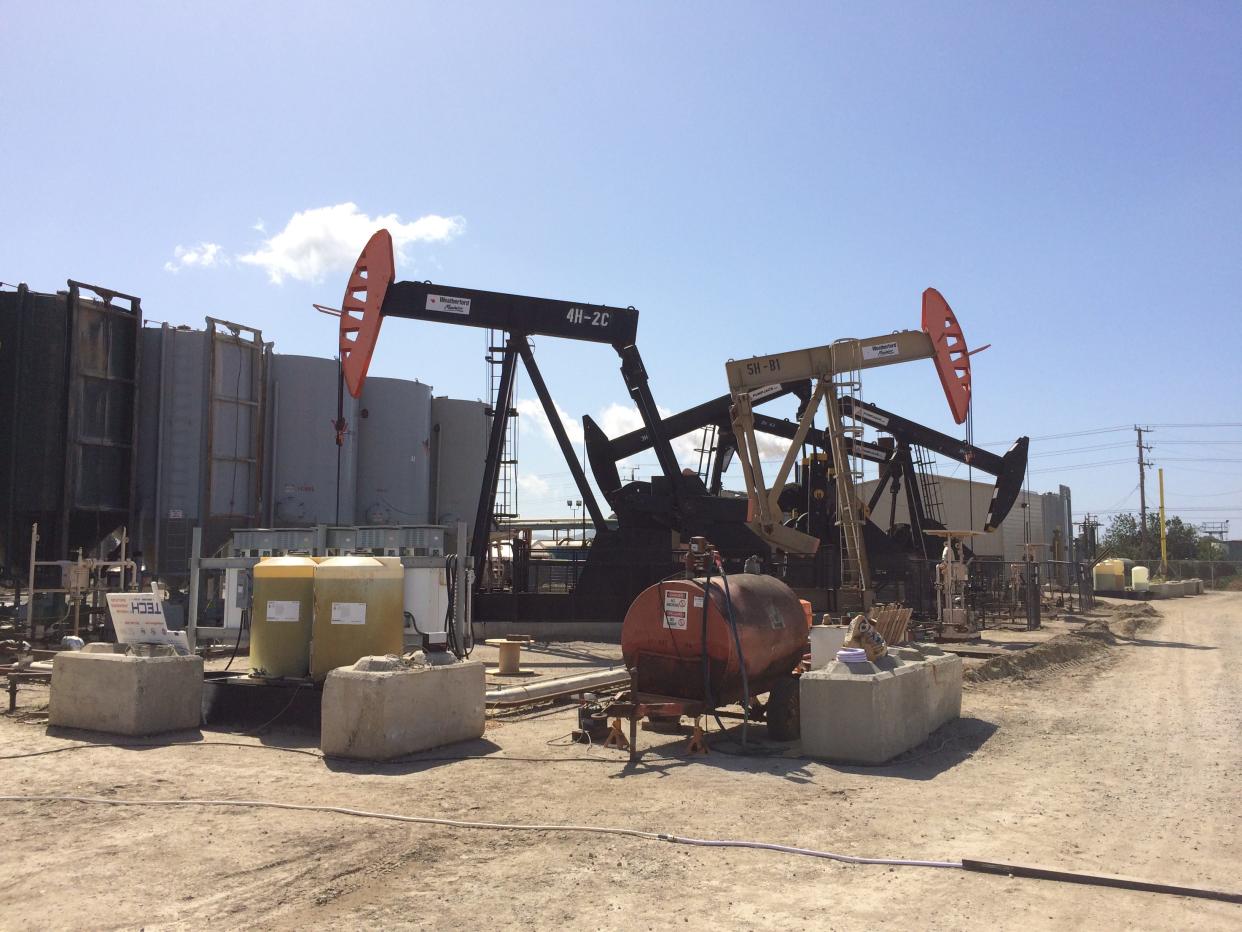 This file photo shows a portion of Peak Oil's operation outside Oxnard.