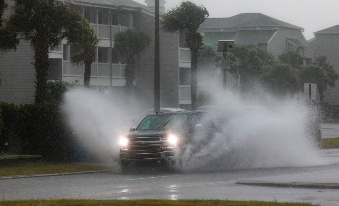 Ocean Boulevard in North Myrtle Beach began flooding as Hurricane Ian approached. Conditions deteriorated throughout the day on Friday in North Myrtle Beach as Hurricane Ian  made landfall near Georgetown, S.C. The Cherry Grove area experienced severe flooding  due to Ian’s storm surge on Friday, September 30, 2022.