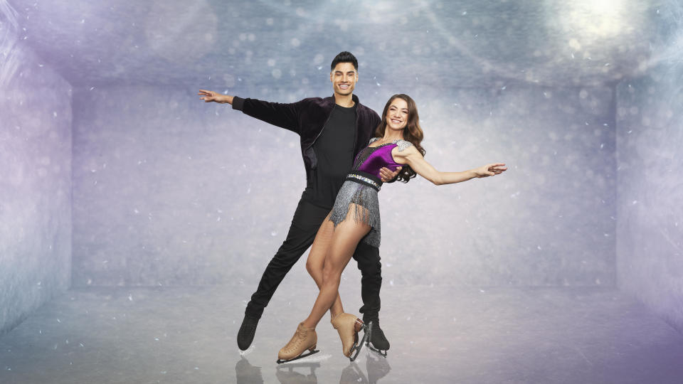 This image and the information contained herein is strictly embargoed until 21.00 Wednesday 4th January 2023

From Lifted Entertainment

Dancing on Ice: SR15 on ITV1 and ITVX

Pictured: Siva Kaneswaran and Klabera Komini.

This photograph is (C) ITV Plc and can only be reproduced for editorial purposes directly in connection with the programme or event mentioned above, or ITV plc. This photograph must not be manipulated [excluding basic cropping] in a manner which alters the visual appearance of the person photographed deemed detrimental or inappropriate by ITV plc Picture Desk.  This photograph must not be syndicated to any other company, publication or website, or permanently archived, without the express written permission of ITV Picture Desk. Full Terms and conditions are available on the website www.itv.com/presscentre/itvpictures/terms

For further information please contact:
james.hilder@itv.com