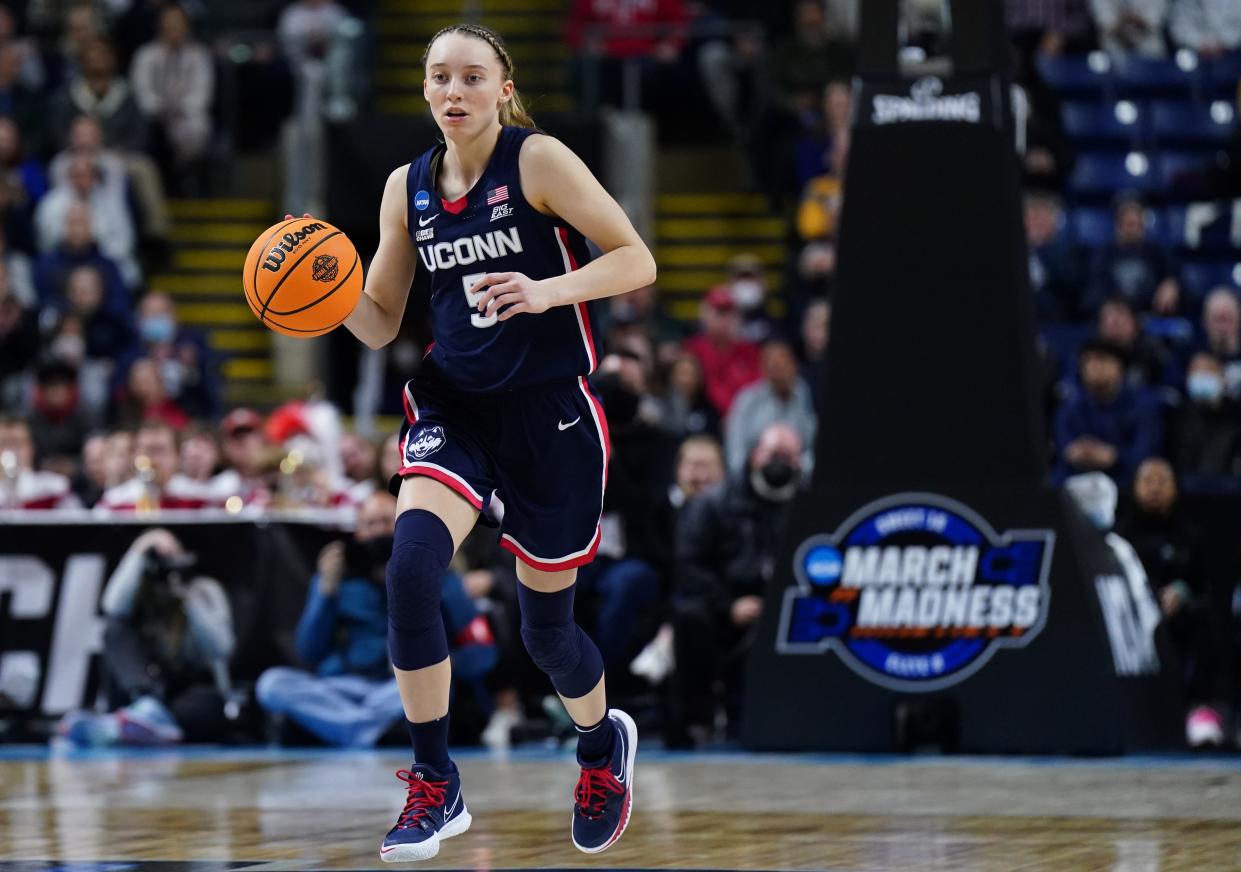 UConn guard Paige Bueckers is finally healthy, and looking to lead the Huskies back to the Final Four.