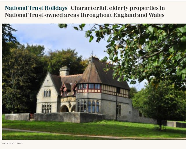 V2 | National Trust Holidays | Characterful, elderly properties in National Trust-owned areas throughout England and Wales