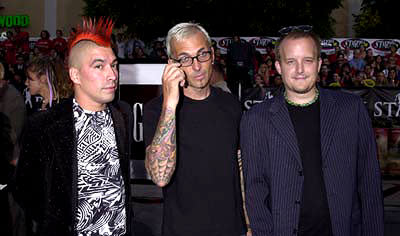 Craig Montoya , Art Alexakis and Greg Eklund of Everclear at the Westwood premiere of Warner Brothers' Rock Star