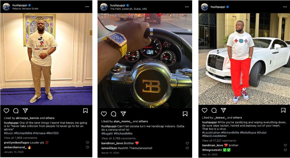 Screenshots of Abbas’ Instagram posts where he flaunted his Richard Mille watch, obtained by the FBI as part of their investigation into his crimes.