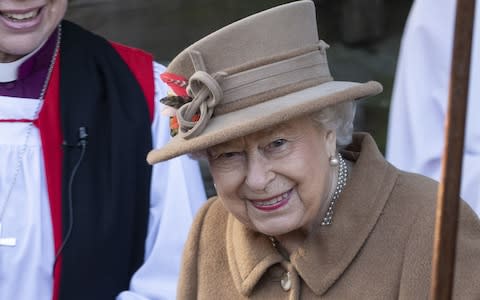 The Queen attends church at Sandringham on Sunday - Credit: Mark Cuthbert