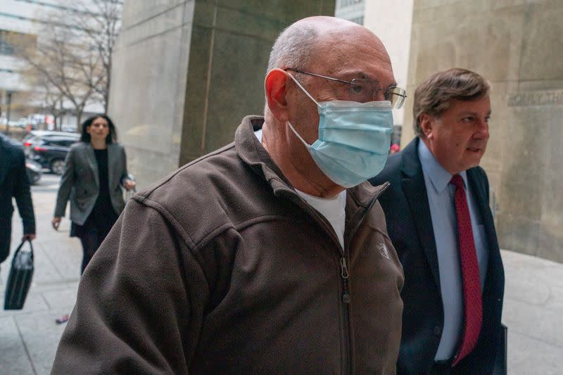 Trump Organization's former Chief Financial Officer Allen Weisselberg arrives for sentencing for tax fraud scheme