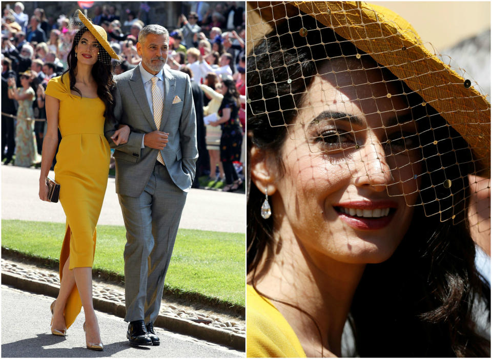 <p>Amal Clooney fue una de las invitadas mejor vestidas en la boda real y tampoco suele defraudarnos en la alfombra roja. People describe su estilo como “audaz y glamuroso”. (Foto: AP / Reuters). </p>