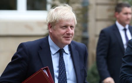British Prime Minister Boris Johnson visits Luxembourg