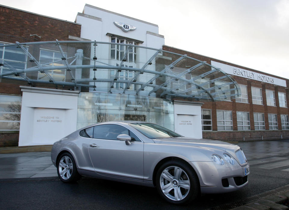 A general view of the Bentley Motors factory in Crewe, Cheshire. 