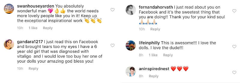 Social media users heaping love and praise Stanganelli’s way. — Screengrab via Instagram/@joaostanganelli