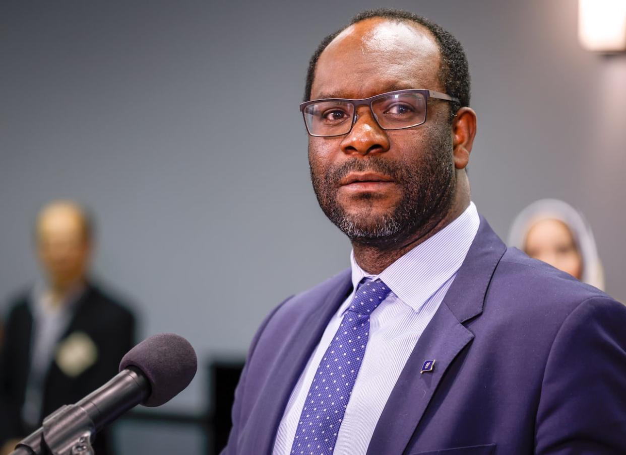 A three-member law society hearing panel will decide whether to dismiss the citation against former justice minister Kaycee Madu, or impose a penalty like a reprimand, fine or suspension. (Jeff McIntosh/The Canadian Press - image credit)