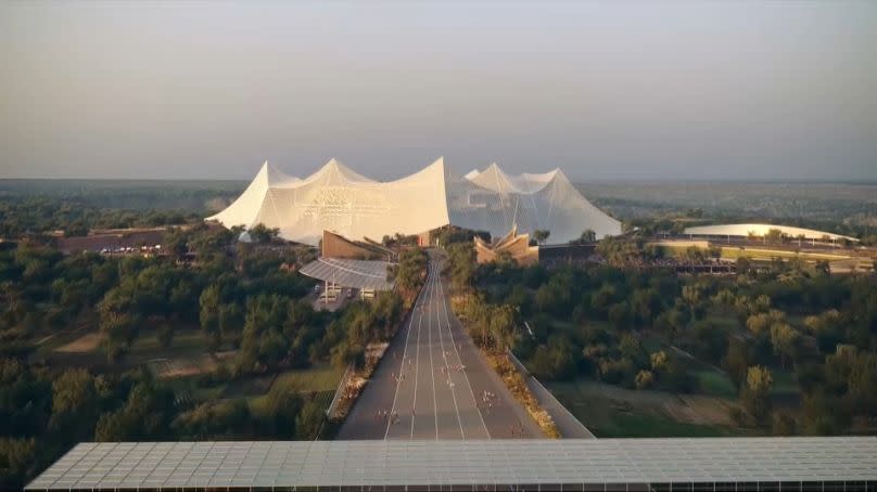 Reconstrucción del estadio Hassan II de marruecos. 